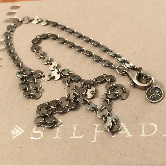 Silpada Sterling Silver Mini Disc Necklace - Picture 5 of 9